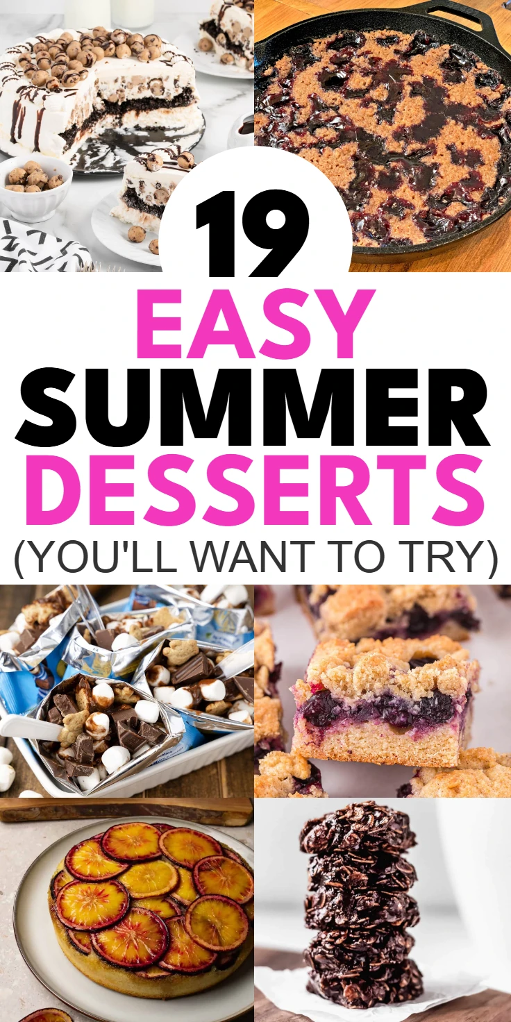 easy summer desserts recipes