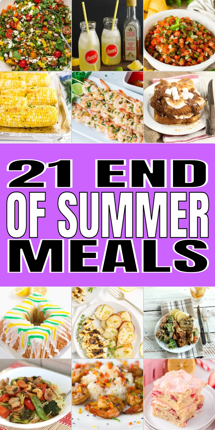 end of summer meals