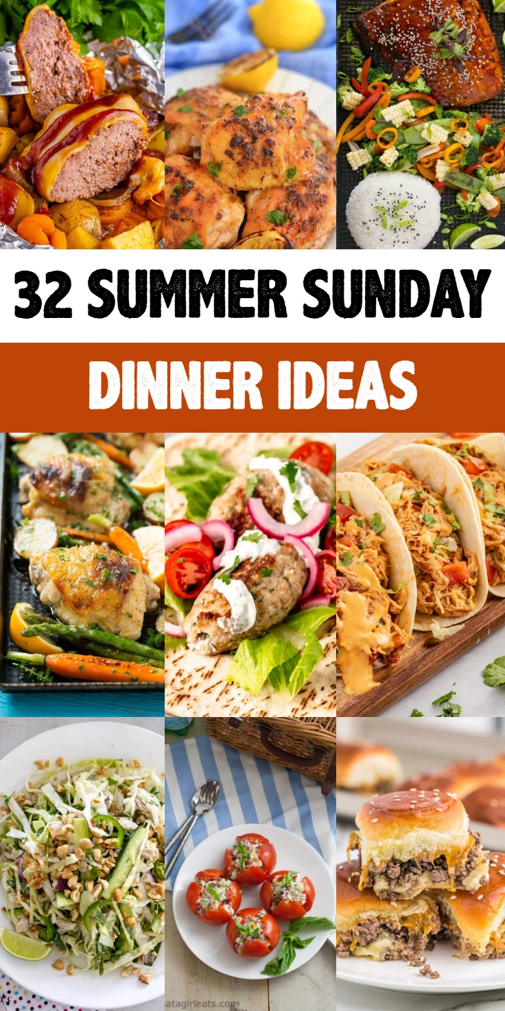 summer sunday dinner ideas