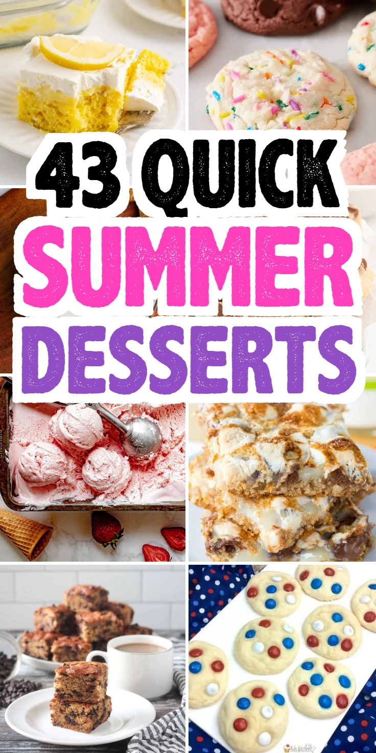 quick summer desserts