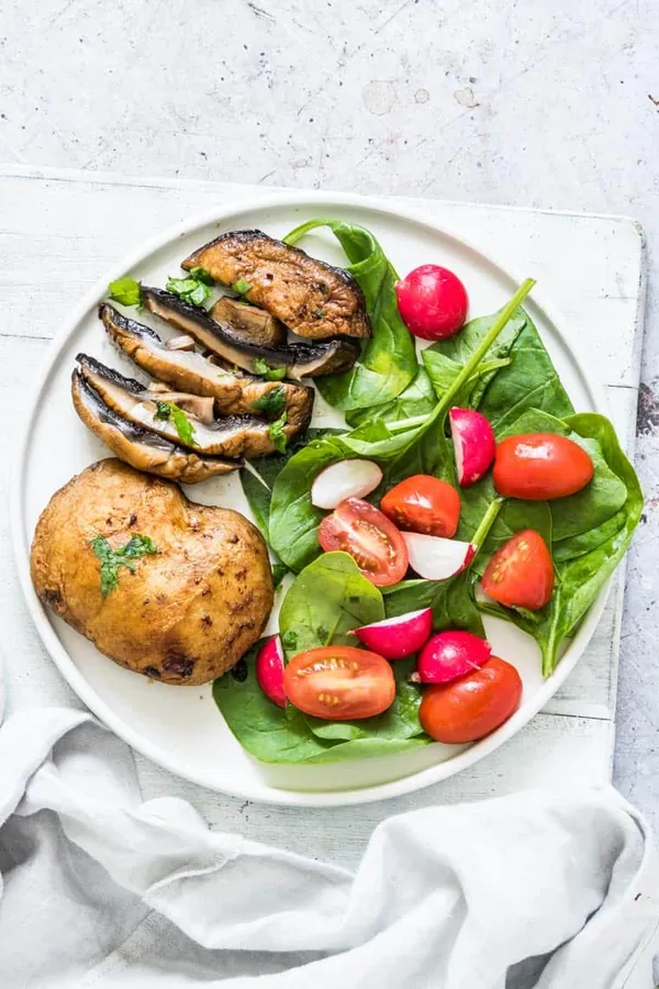 Air Fryer Mushrooms Steaks