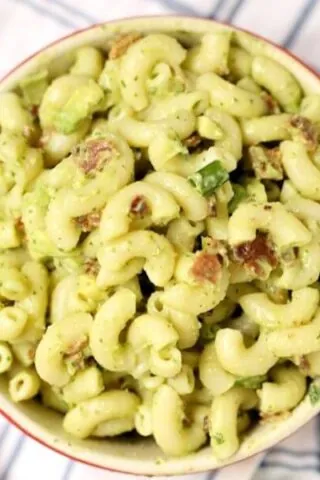 Avocado Pasta Salad with Bacon
