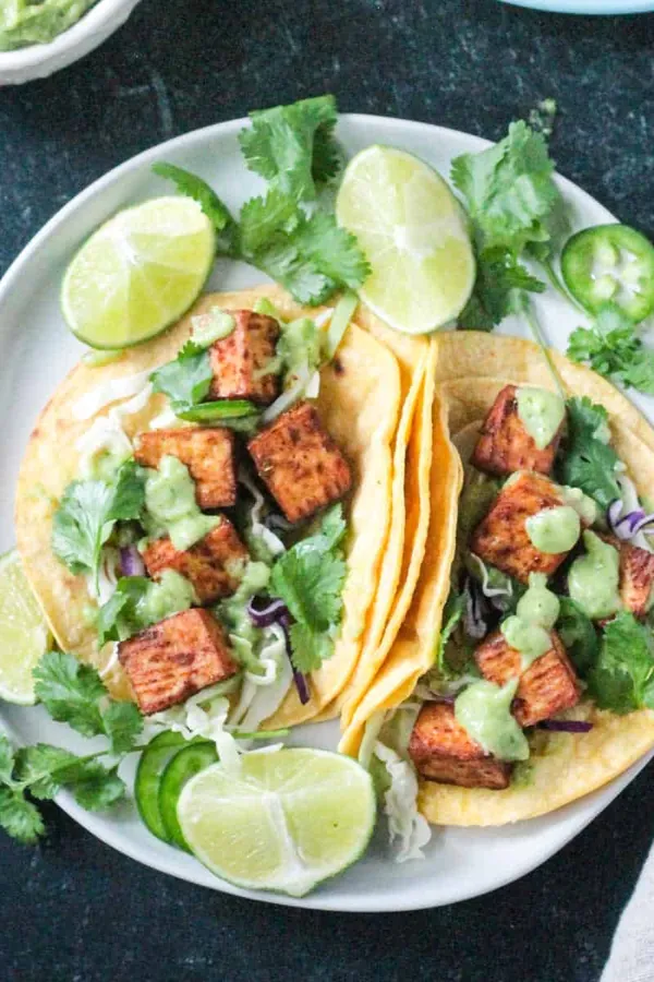 Baked Tofu Tacos