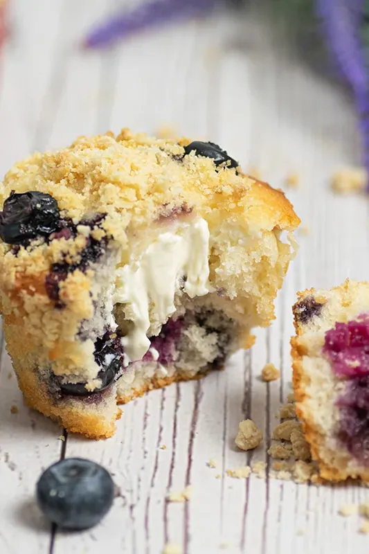 Blueberry Cream Cheese Muffins