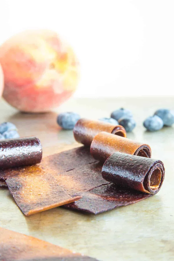 Blueberry Peach Fruit Leather