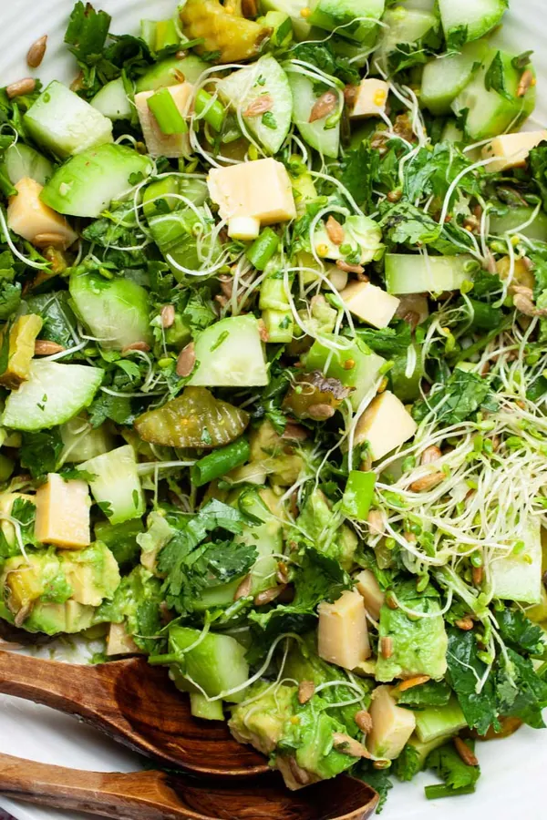 Cilantro Cucumber Salad With Avocado & Pickles