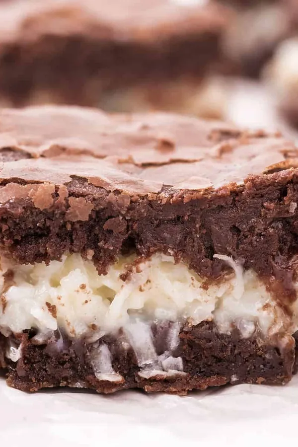 Coconut Stuffed Brownies