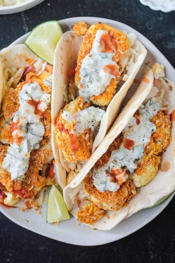 Crispy Vegan Cauliflower Tacos