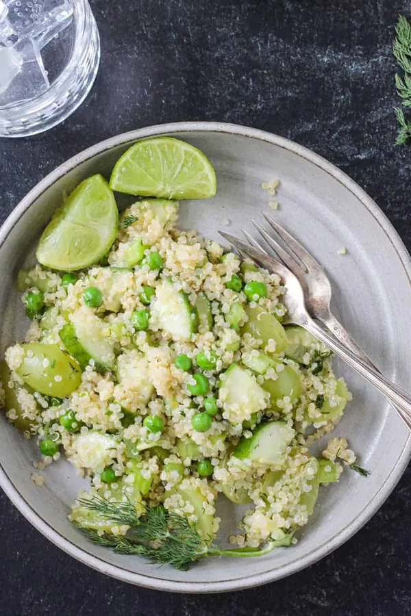 Dill Quinoa Salad with Lime Vinaigrette