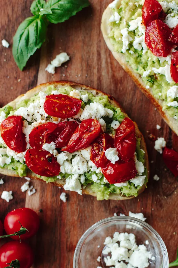 Easy Avocado Toast with Roasted Tomatoes Recipe