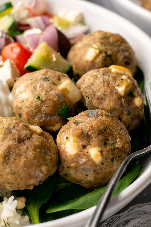 Easy Greek Chicken Meatballs