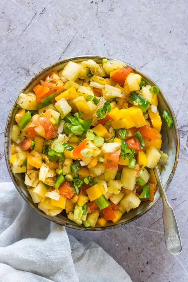 Easy Mango Pineapple Salsa