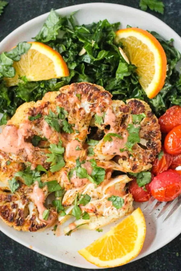Easy Vegan Roasted Cauliflower Steaks