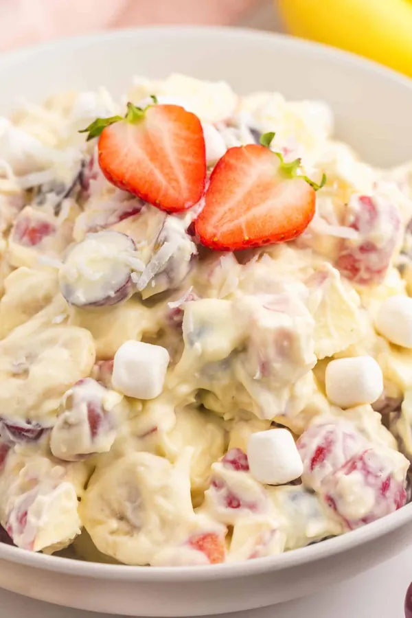 Fruit Salad with Whipped Cream