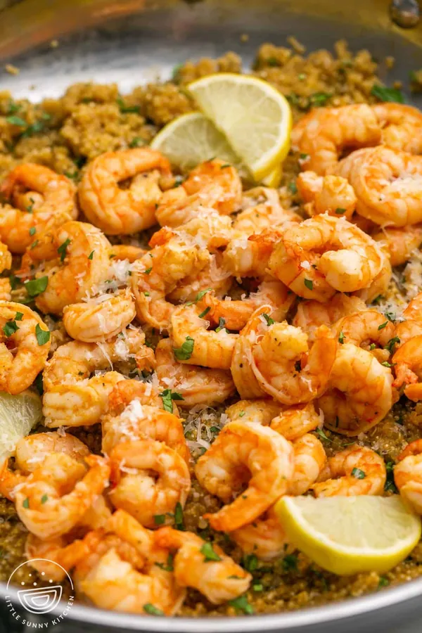 Garlic Butter Shrimp with Quinoa