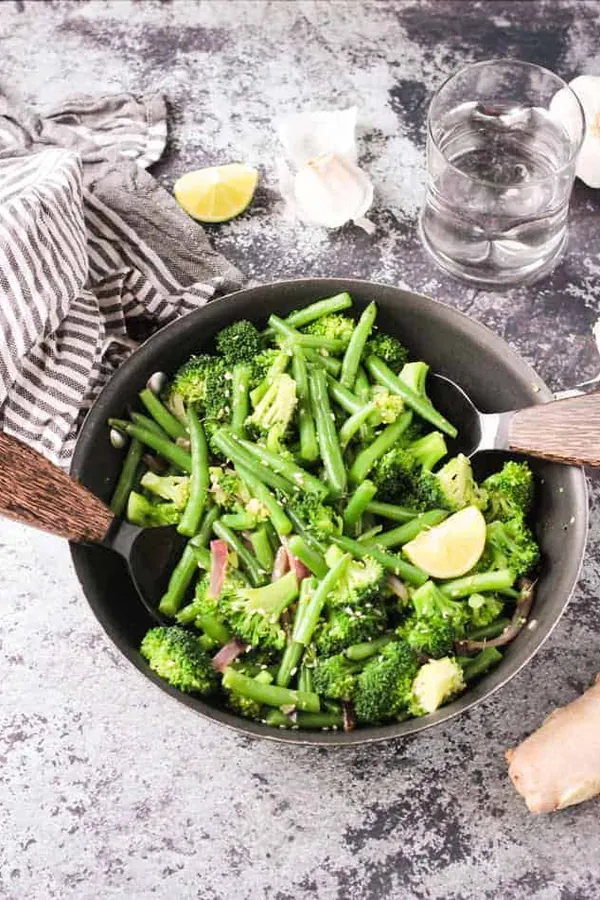 Green Bean Broccoli Stir Fry