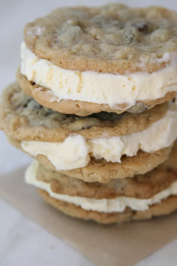 Homemade Cookie Ice Cream Sandwiches