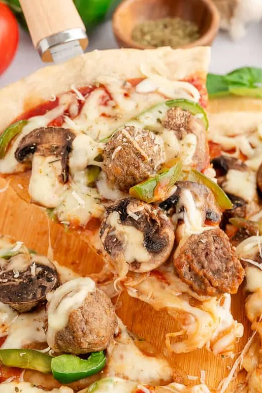 Italian Meatball Pizza