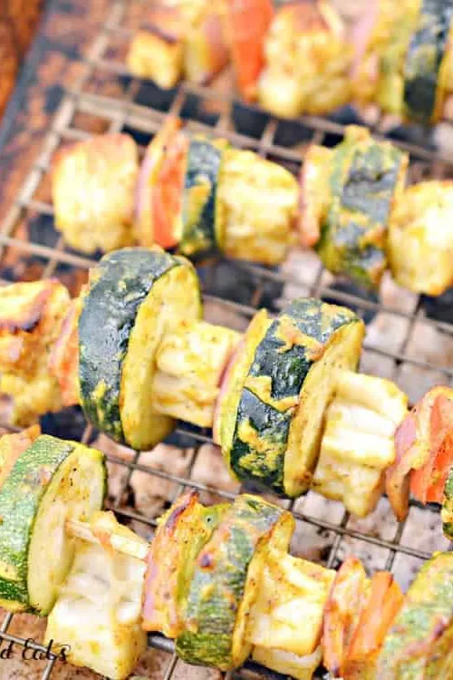 Keto Paneer Tikka Kebabs