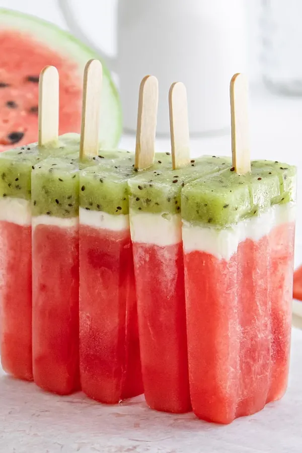 Kiwi Watermelon Popsicles