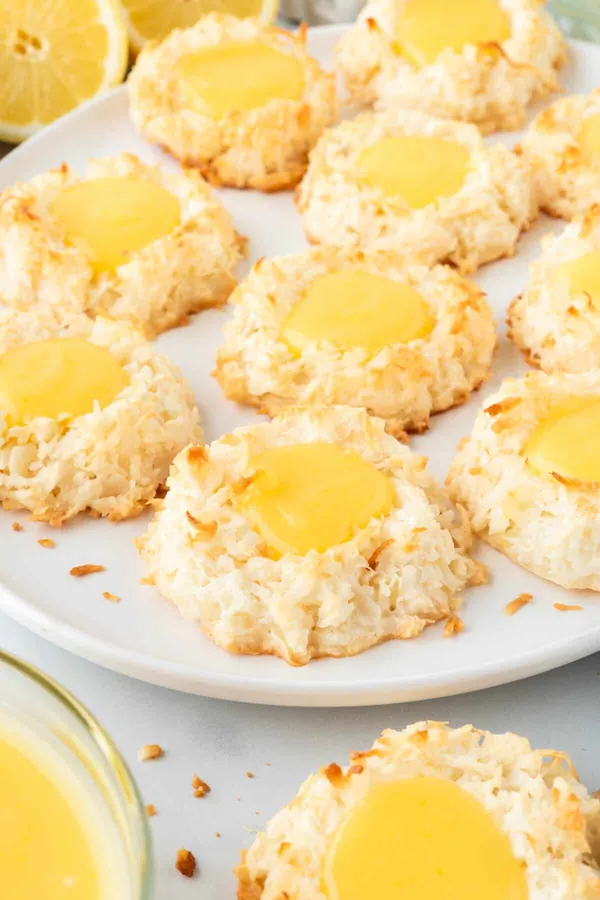 Lemon Curd Coconut Macaroons