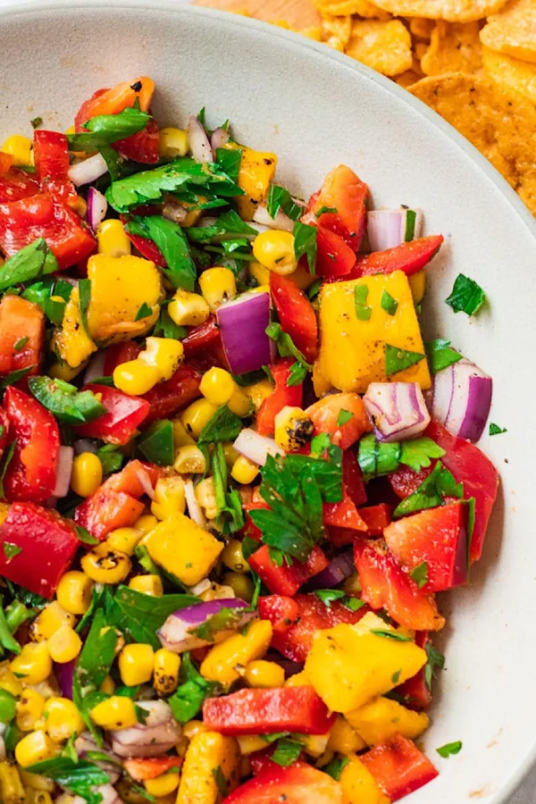 mango corn red pepper salsa