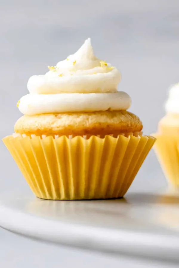 Mini Lemon Cupcakes with Lemon Buttercream Icing