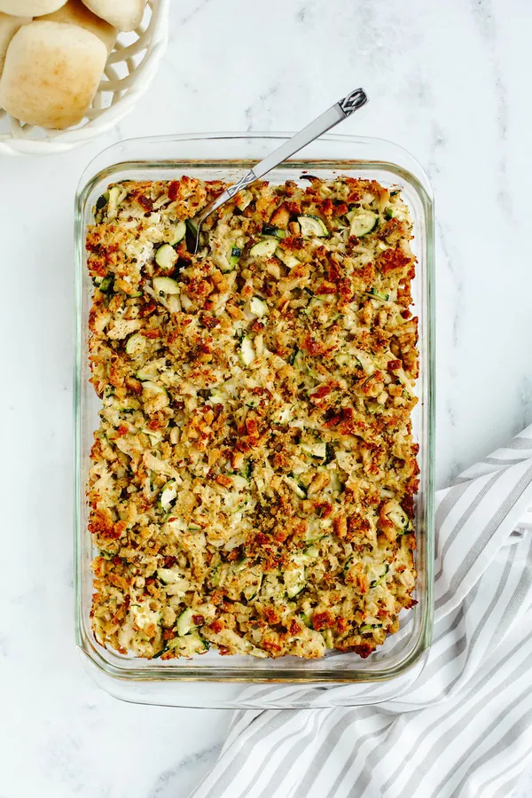 Old-Fashioned Chicken Zucchini Casserole Recipe