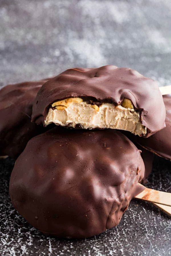 Peanut Butter Frozen Yogurt Bars