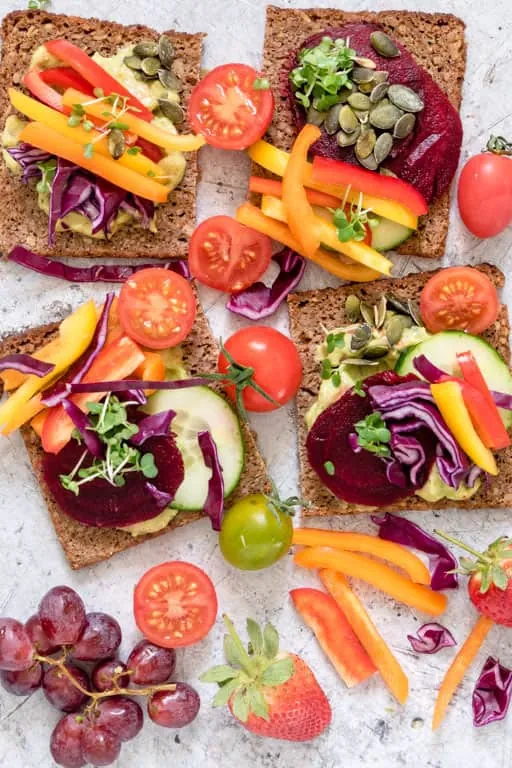 Rainbow Sandwiches
