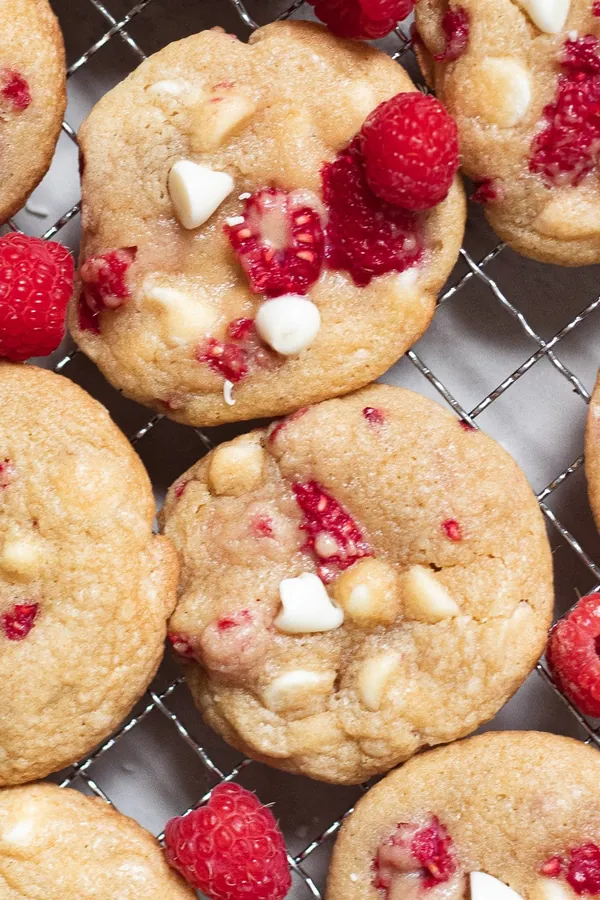 Raspberry White Chocolate Cookies - Subway Inspired Recipe