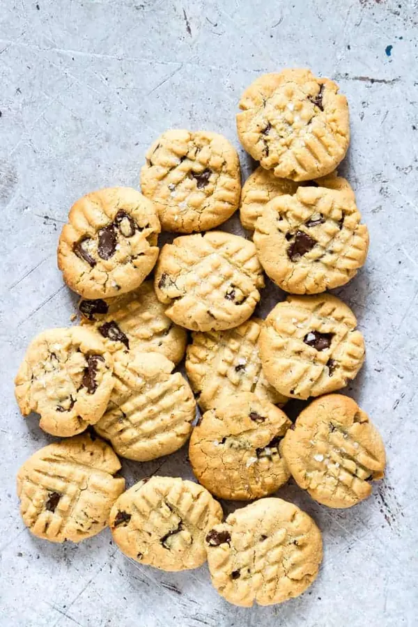 Salted Chocolate Vegan Peanut Butter Cookies