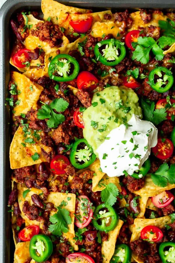 Sheet Pan Vegetarian Nachos