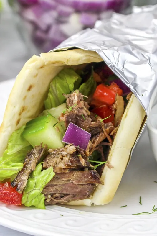 Slow Cooker Beef Gyros