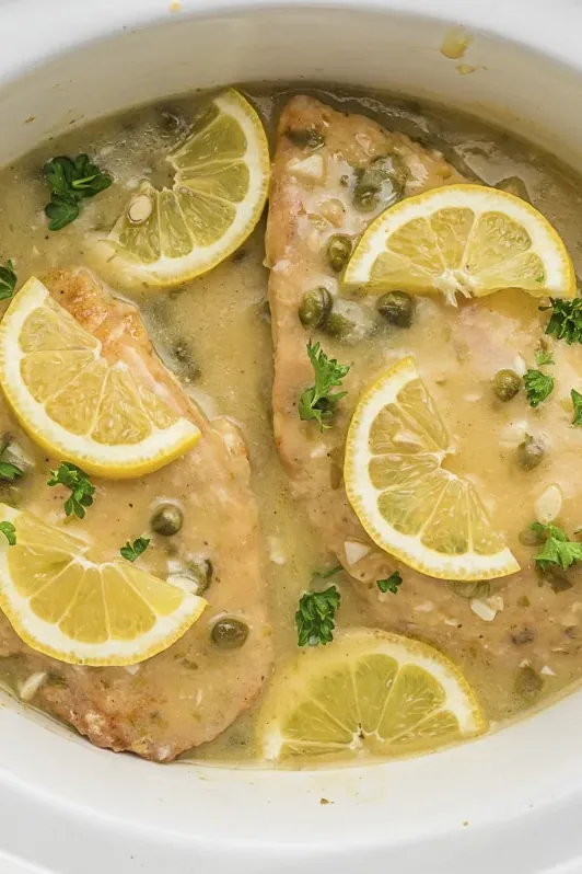 Slow Cooker Chicken Piccata