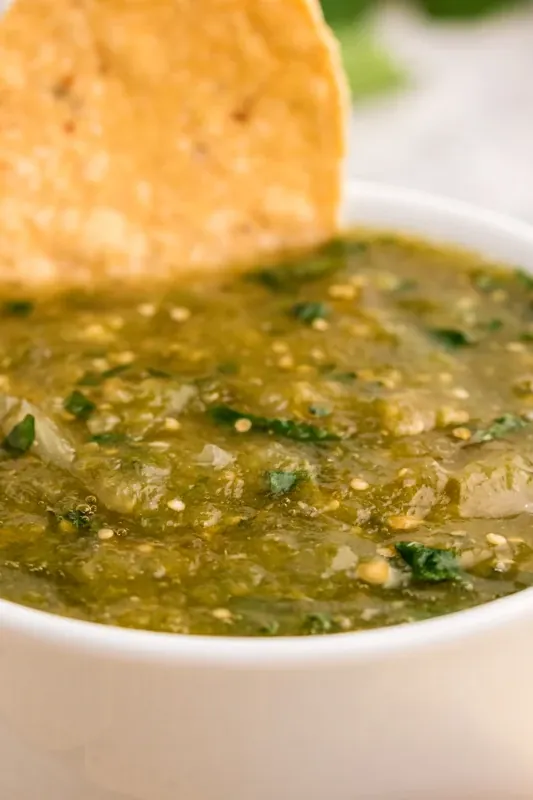 Slow Cooker Tomatillo Salsa