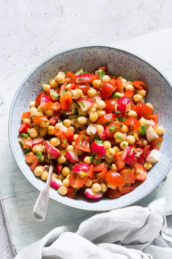 Spiced Instant Pot Chickpeas Salad