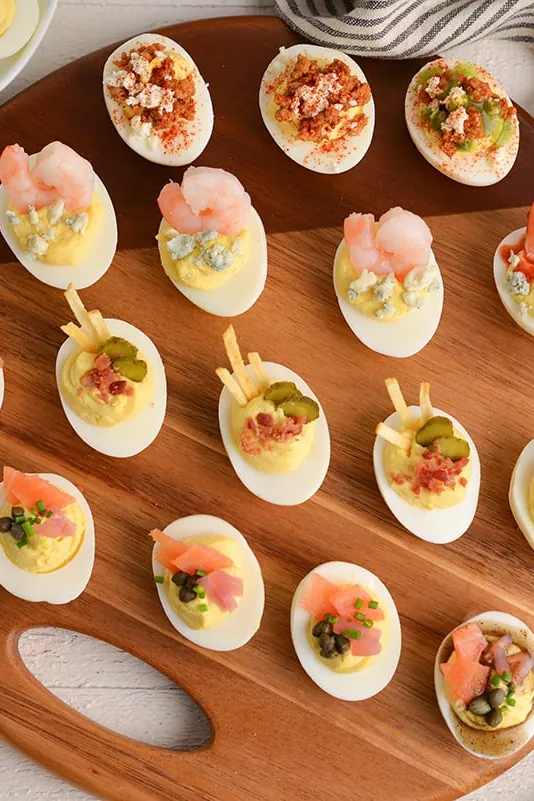 Spicy Deviled Egg Flight