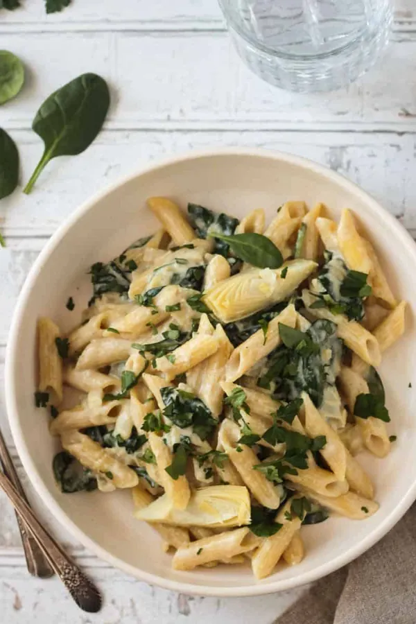 Spinach Artichoke Pasta