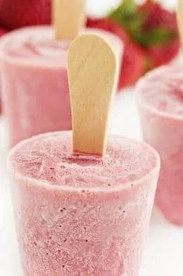 Strawberry-Ricotta Popsicles