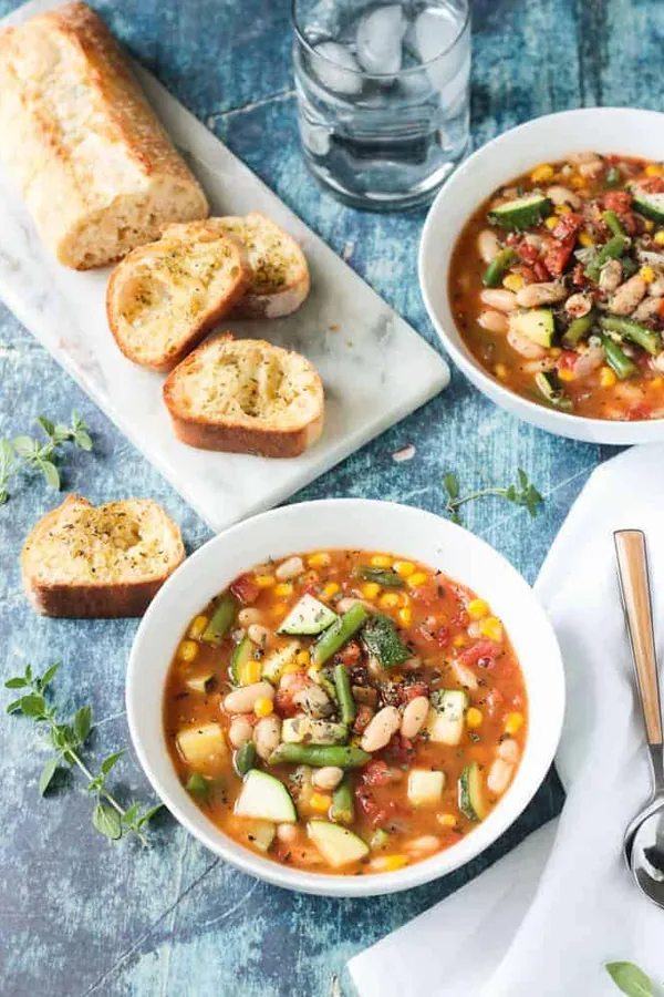 Summer Stew (A Vegetable & White Bean Soup Recipe)