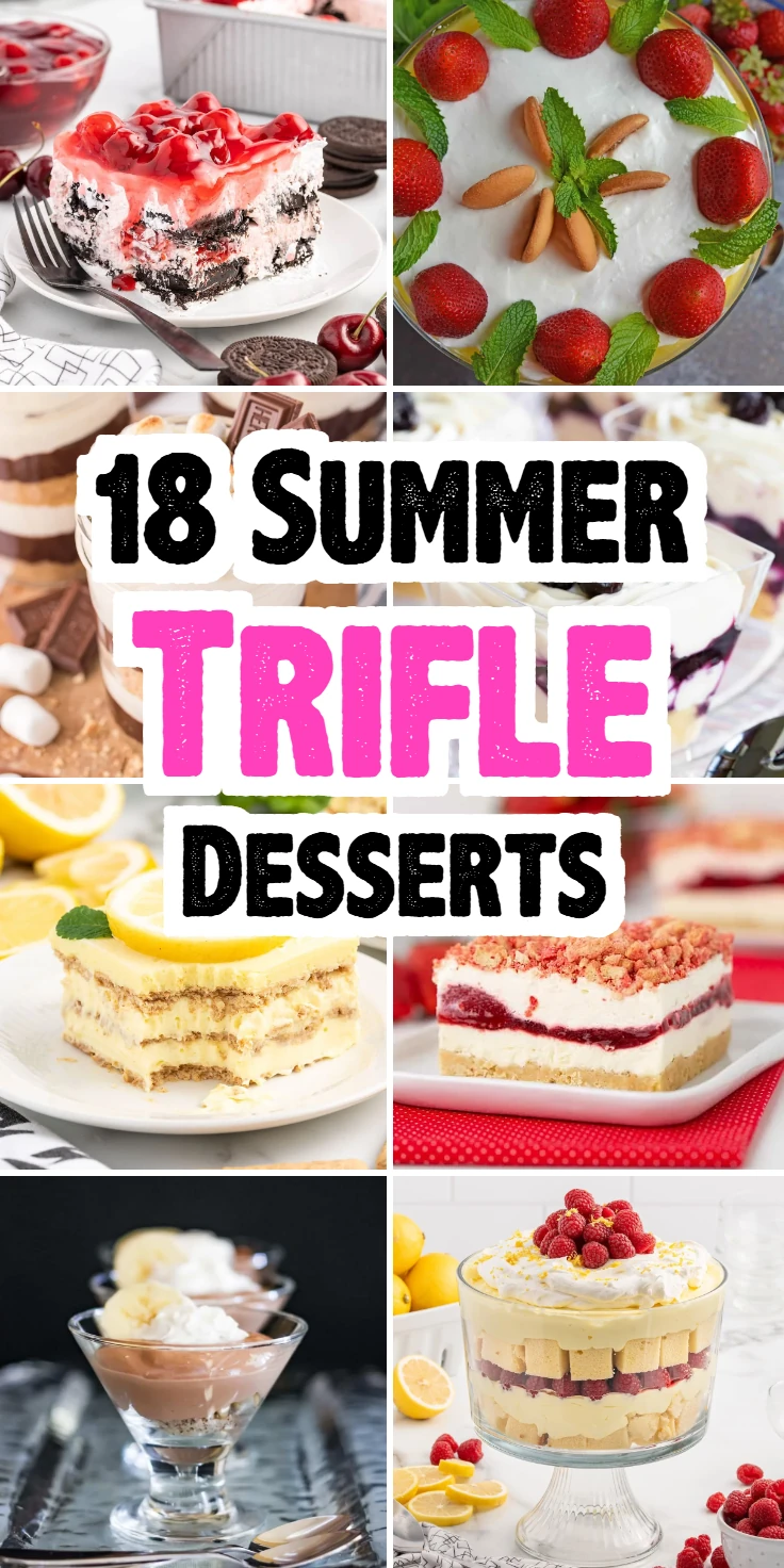 Summer Trifle Desserts