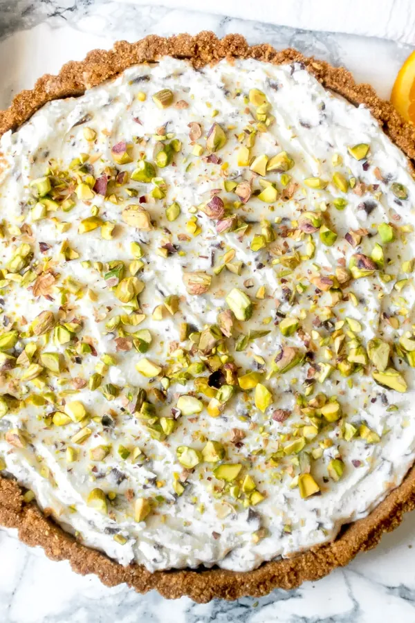 Cannoli Pie - No Bake Recipe with Creamy Ricotta Filling