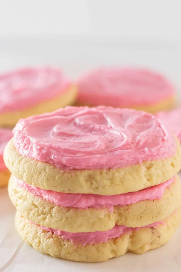 Crumbl Chilled Sugar Cookie Recipe made with a Cake Mix