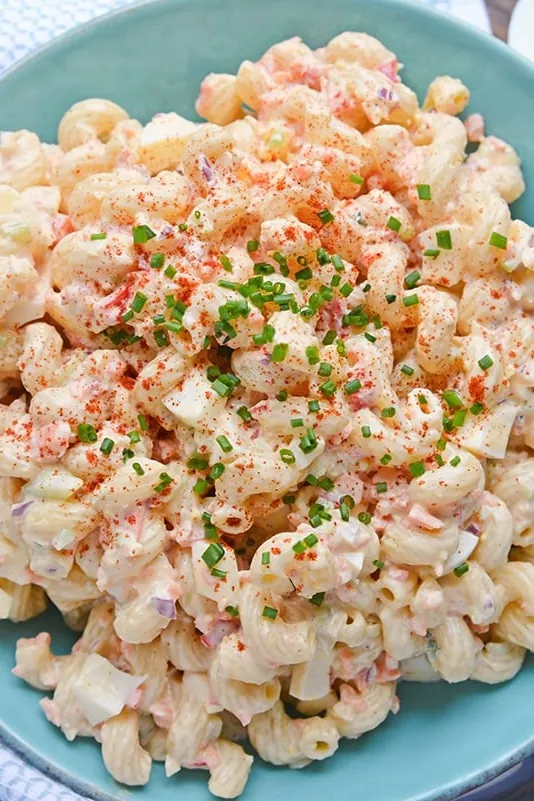 Deviled Egg Macaroni Salad