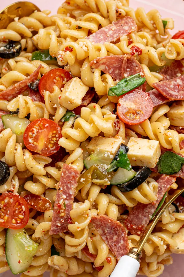 Italian Pasta Salad With Salami