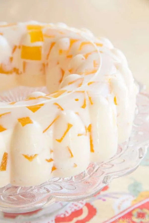 Orange Creamsicle Jello Mold
