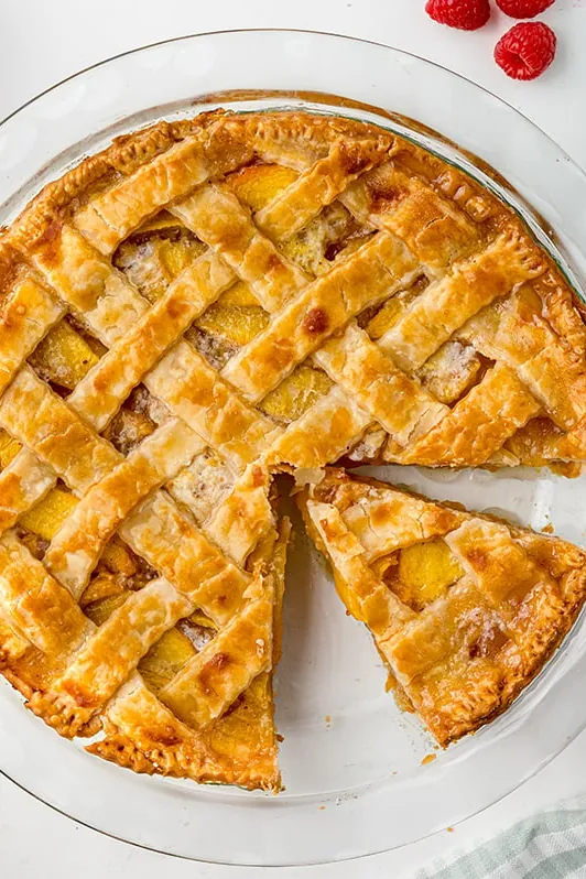 Peach Pie Recipe with Fresh Peaches