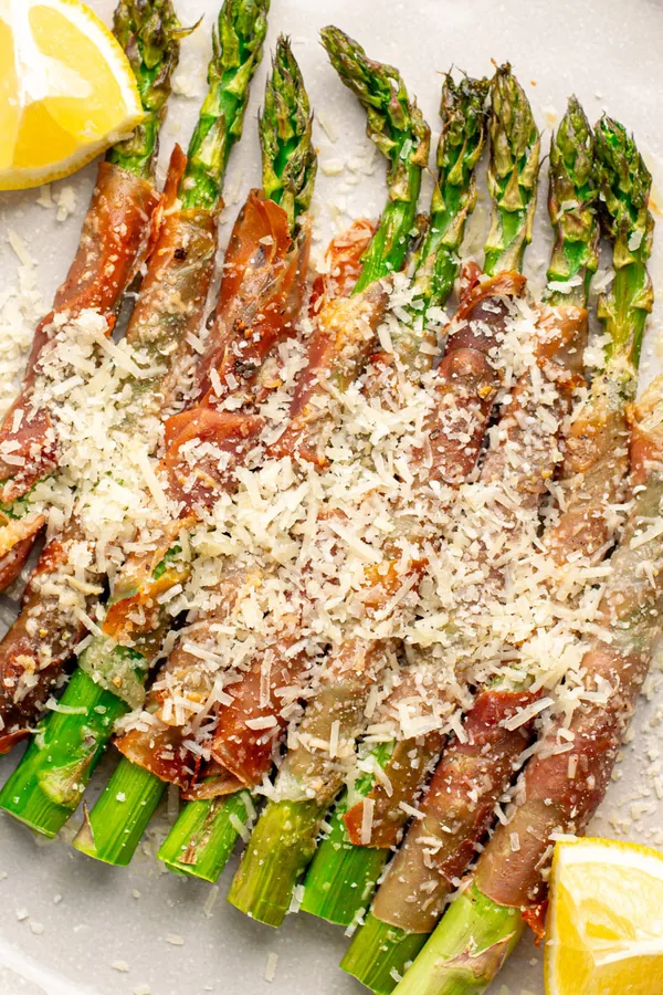 Prosciutto Wrapped Asparagus with Parmesan