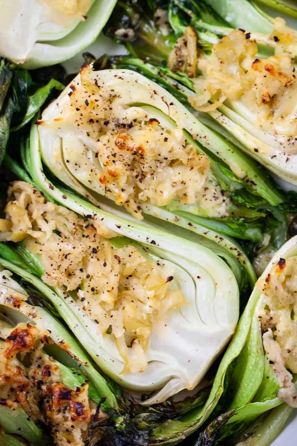 Sweet & Hearty Roasted Baby Bok Choy